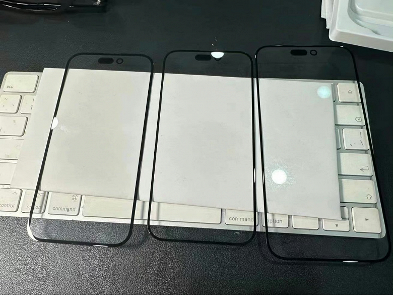 Рекордно узкую рамку iPhone 15 Pro и iPhone 15 Pro Max впервые показали на живом фото защитных стёкол